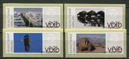 Grönland Greenland Mi# ATM 5-8 Arctic Fauna - Postfrisch/MNH - Test (VOID) Stamps - Machine Stamps