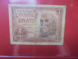 ESPAGNE 1 PESETA 1953 Circuler (B.23) - 1-2 Peseten