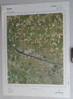 KACHTEM IZEGEM EMELGEM In 1990 GROTE-LUCHT-FOTO 48x67cm KAART 1/10.000 ORTHOFOTOPLAN TOPOGRAPHIE PHOTO AERIENNE R701 - Izegem