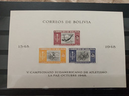 Bolivia. 1948. Campeonato Atletismo Sudamérica. Block ** - Bolivia