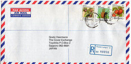 L27672 - Malaysia - 2000 - $1 Mangostan Etc. A. R-Luftpostbrief KUALA LUMPUR -> Japan - Ernährung