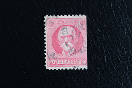 1917 CUBA  Y&T CU 176 SG 337 2C ROSE CARMIN MAXIMO GOMEZ (COURT A DROITE) OBLITERE B/TB.. - Used Stamps