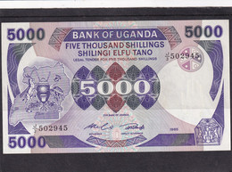 Uganda  5000 Shillings 1985  RR Watermark  HAND - Sonstige – Afrika