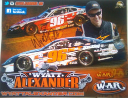 Wyatt Alexander ( American Race Car Driver) - Autographes