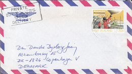 New Zealand Veterinary Surgeon Slogan INVERCARGILL 1984? Cover Brief Denmark Meteorology Research Stamp - Covers & Documents