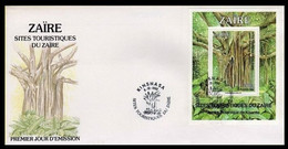 FDC (Bl 67) - Sites Touristiques / Toeristische Zichten / Touristische Attraktionen - ZAÏRE - 1990-1996