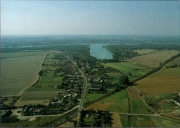 !  Moderne Ansichtskarte Luftbild Wuthenow Blick Nach Neuruppin, Eisenbahnstrecke - Neuruppin