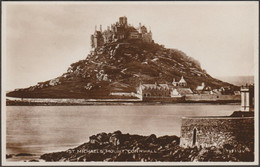 St Michael's Mount, Cornwall, 1933 - Valentine's RP Postcard - St Michael's Mount