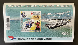 Cape Kap Cabo Verde 2021 Mi. Bl. ? Egypt Egypte Handball World Championship Sphinx Shark Haifisch Requin MNH - Altri & Non Classificati