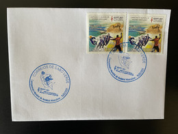 Cape Kap Cabo Verde 2021 FDC Mi. ? Egypt Egypte Handball World Championship Sphinx Shark Haifisch Requin 2 Val. MNH - Other & Unclassified