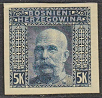 354.Austria Bosnia 1906 Definitive Franc Jozef I Imperforated NO Gum Michel #60 - Sin Dentar, Pruebas De Impresión Y Variedades