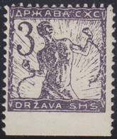 545.Yugoslavia SHS Slovenia 1919 Definitive ERROR Down Imperforated MNH Michel 99 - Imperforates, Proofs & Errors