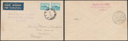 Ostende-Dover - N°725 X2 Sur Lettre Par Avion "ouverture De La Ligne Bruxelles-Madrid 2-2-1948" / Poste Restante - Autres & Non Classés