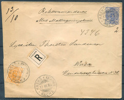 1895 Finland Registered Uprated 25pen Stationery Cover Kasko - Wasa - Cartas