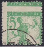 542.Yugoslavia SHS Slovenia 1919 Definitive ERROR Moved Perforation USED Michel 100 - Imperforates, Proofs & Errors