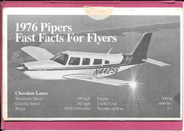 Dépliant Promotionnel U S A Piper Aircraft Corporation 1976 Fast Facts For Flyers 10 Feuillets - Advertenties