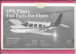 Dépliant Promotionnel U S A Piper Aircraft Corporation 1976 Fast Facts For Flyers 10 Feuillets - Publicités