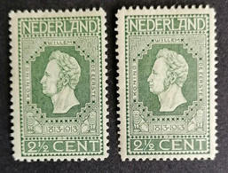 Nederland/Netherlands - Nr. 90A + B (postfris Met Plakker) - Ongebruikt