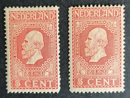 Nederland/Netherlands - Nr. 92A + B (postfris Met Plakker) - Ungebraucht