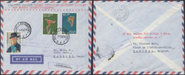 Affranch. Mixte Sur Lettre Par Avion "1er Liaison SABENA Bruxelles-Nairobi 2/11/67" + Return To Sender - Covers & Documents