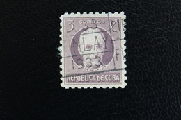 1930 CUBA Y&T CU 186,  3C VIOLET ROSE FONCE, HOMMES POLITIQUES, JOSE DE LA LUZ OBLITERE  B/TB - Oblitérés