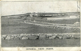 PC CPA YEMEN, PERIM ISLAND, GENERAL VIEW, Vintage Postcard (b24668) - Yémen