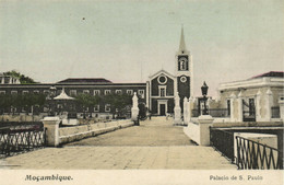 PC CPA MOZAMBIQUE, PALACIO DE S. PAULO, Vintage Postcard (b24886) - Mozambique