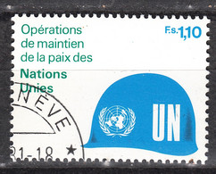 UNO GENEVE: 91 (0)  (1980) – Opérations Maintien De Paix - Blauwhelmen - Oblitérés