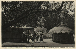 PC CPA MOZAMBIQUE, NATIVE TRIBES, HABITS AND CUSTOMS, Vintage Postcard (b24880) - Mozambique