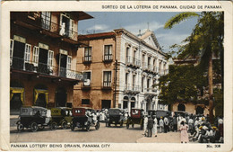 PC CPA PANAMA PANAMA LOTTERY BEING DRAWN PANAMA CITY Vintage Postcard (b26322) - Panama