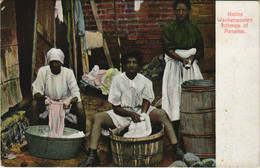 PC CPA PANAMA, NATIVE WASHERWOMAN, ISTHMUS, Vintage Postcard (b26340) - Panama