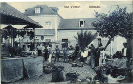 PC CPA CABO VERDE / CAPE VERDE, S. VICENTE, MERCADO, Vintage Postcard (b26738) - Cap Vert
