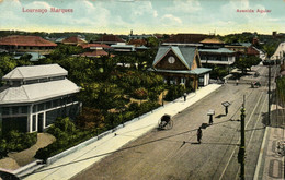 PC CPA MOZAMBIQUE, LOURENCO MARQUES, AVENIDA AGUIAR, Vintage Postcard (b26749) - Mozambique