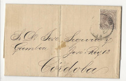 Lettre Pour Cordoba - 1891 - Briefe U. Dokumente