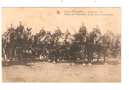 REF4303/ CP-PK Camp D'Elsenborn Départ Pour Le Tir - Kamp Van Elsenborn Vertrek Voor De Schietoefening Chevaux-Paarden - Butgenbach - Bütgenbach