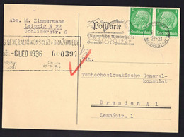 Deutsches Reich - Leipzig - Werbepostmarke - Promotional Post Stamp - 1936 Olympics - Olympische Spiele 1936 - Sommer 1936: Berlin