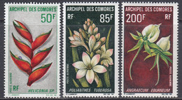 Comoro Islands 1969 - Airmail: Native Flowers - Mi 99-101 ** MNH - Comores (1975-...)