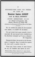 GC .  NAOME ..-- Mr Eugène JACQUET , COMBATTANT 14/18 , Né En 1880 , Décédé En 1961 à HARZE . - Paliseul