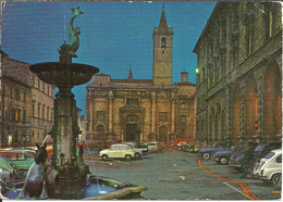 Ascoli Piceno (Marche) Piazza Arringo, Notturno, Arringo Square By Night, Place Arringo De Nuit - Ascoli Piceno