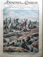 La Domenica Del Corriere 14 Aprile 1918 WW1 Cavenaghi Carcano Francia Belgio Ali - Guerra 1914-18