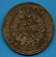 FRANCE 20 Francs 1973 Hercule COPY - Varianten En Curiosa