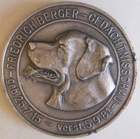 Médaille En Aluminium Friedrich Berger Gedächtnisschau 1981 . Hauptzuchtwart - ADRK . Chien - Firma's