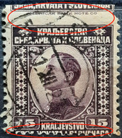 REGENT -PRINCE ALEXANDER-15 P-ERROR-SHS-YUGOSLAVIA-1921 - Geschnittene, Druckproben Und Abarten