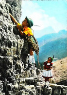 ► CPSM Escalade Enfant Alpin Italie 1960 - Escalada