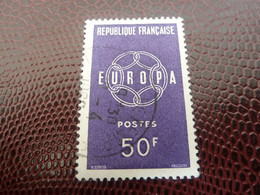 Europa - 50f. - Yt 1219 - Violet - Oblitéré - Année 1959 - - 1959