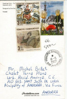 Stamps From Archaeology & Mosaic Museum, On Turkey Greetings Postcard,sent To Andorra,w/arrival Postmark - Storia Postale