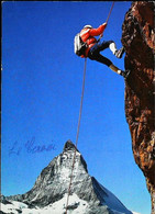 ► CPSM    Escalade Suisse  Zermatt Kletterei  Am Riffelhorn 1970 - Climbing