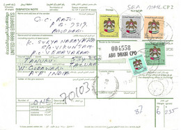 Abu Dhabi Parcel Dispatch Note With High Values - Abu Dhabi
