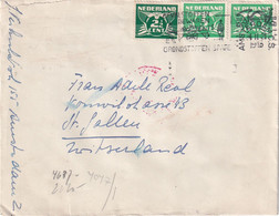 PAYS-BAS 1943 LETTRE CENSUREE DE AMSTERDAM - Andere & Zonder Classificatie