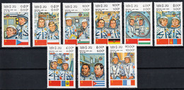 1983 Laos Soviet Space Program: Joint Flights With Various Countries Set (** / MNH / UMM) - Asia